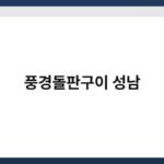 풍경돌판구이 성남 9