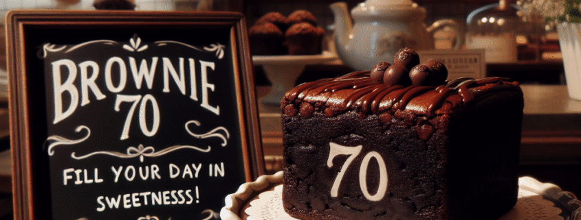 브라우니70, 진한 초콜릿 향으로 하루를 달콤하게 채우는 곳
